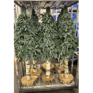 KERSTBOOM OP DIKKE STAM 175 CM