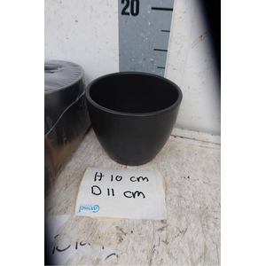 DECO POT BLACK P11