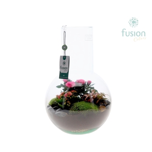 Green Bottle Suzanne Large met arrangement