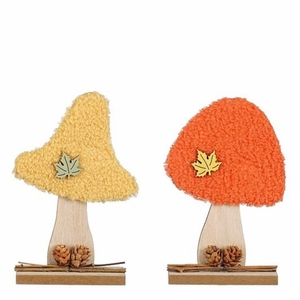 Autumn Deco mushroom 11*4.5*17cm