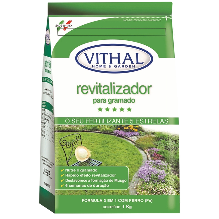 <h4>FERTILIZANTE VITHAL REVITALIZADOR PARA GRAMADO 5KG</h4>