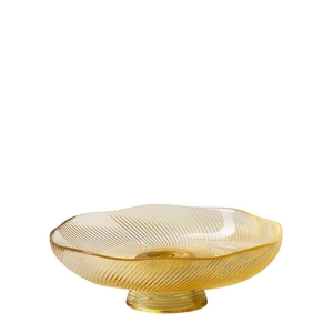 Glass Bowl Floriek foot d18.5*7cm