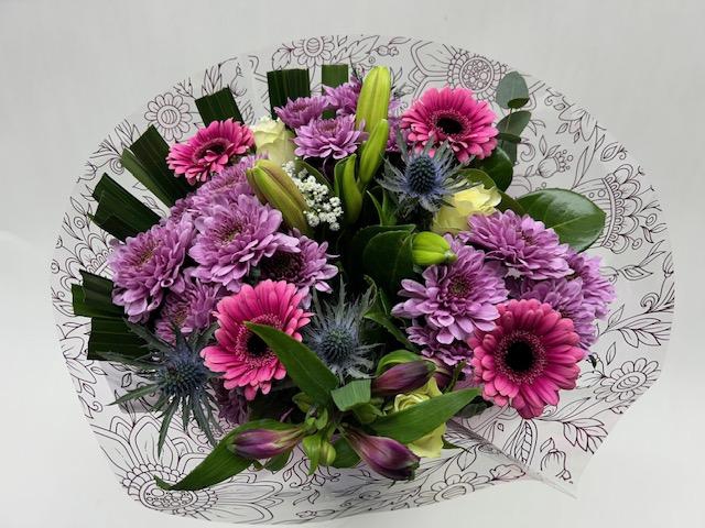 Boeket Twister roze