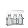 Glass Bottle Tray+3bottle d02*12cm