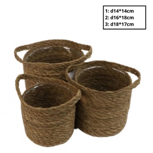 Basket sets Dash pot S/3 d18*17cm