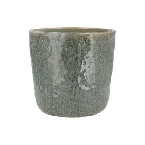 Iron Stone Light Blue Glazed Pot 30x28cm
