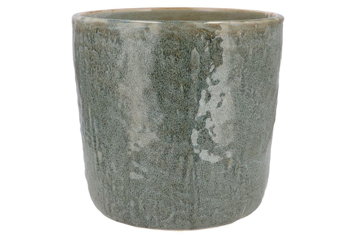<h4>Iron Stone Light Blue Glazed Pot 30x28cm</h4>
