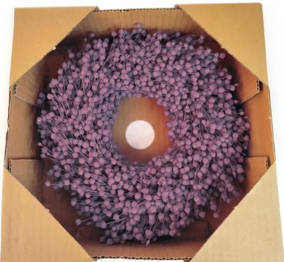<h4>Dried wreath 'Flachs lavender' - 30 cm</h4>