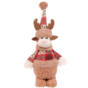 Dec X-Mas Reindeer Teddy Fur 39cm