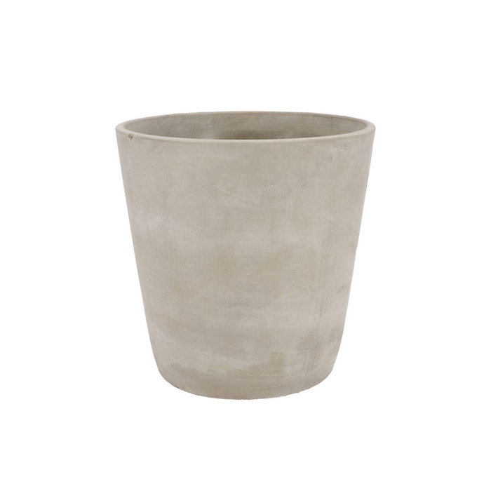 <h4>Concrete Pot Round Grey 24x24cm Nm</h4>