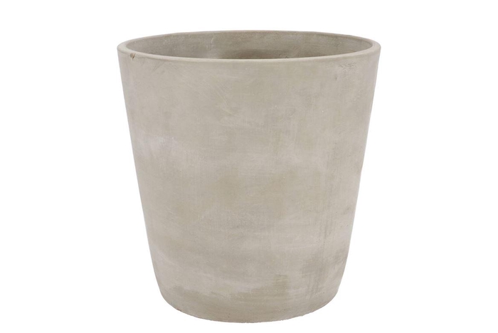 <h4>Concrete Pot Round Grey 24x24cm Nm</h4>