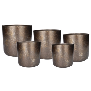 DF03-710631400 - Set/5 Pot Grace d25xh24 bronze