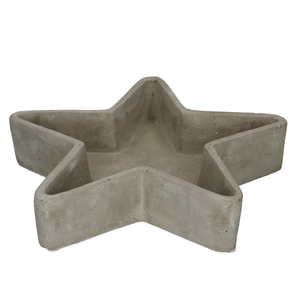 Christmas Ceramics tray star d25*5cm