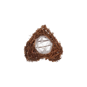 Wreath Root Heart Nat 30x10cm