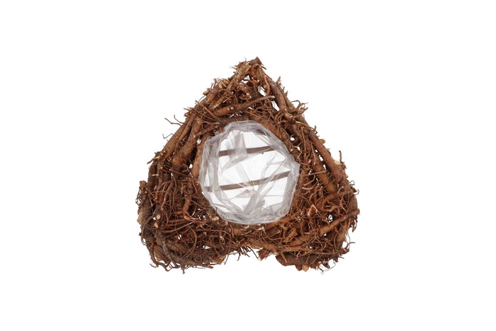 <h4>Wreath Root Heart Nat 30x10cm</h4>