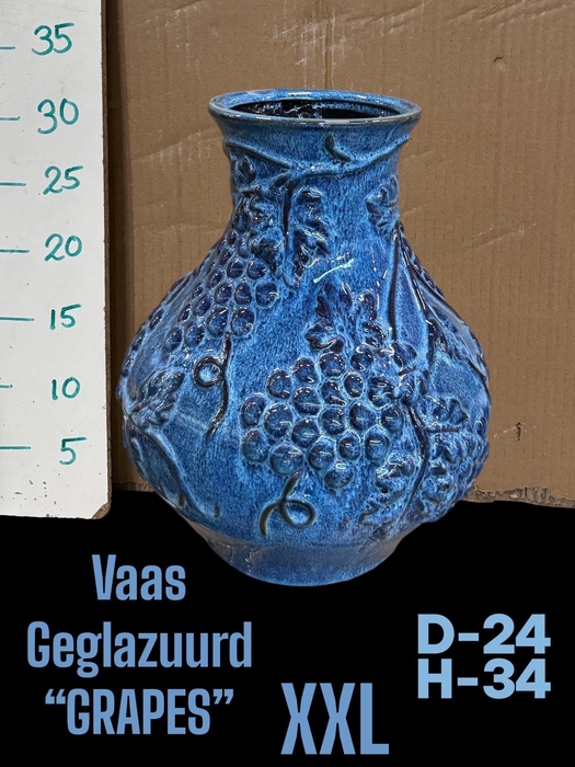 <h4>Keramiek Vaas Glazed Xxl H34 D24</h4>
