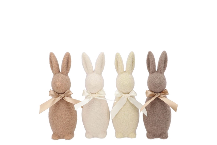 <h4>Easter Flock Natural Brown Bunny Mini Ass 5x5x16cm</h4>