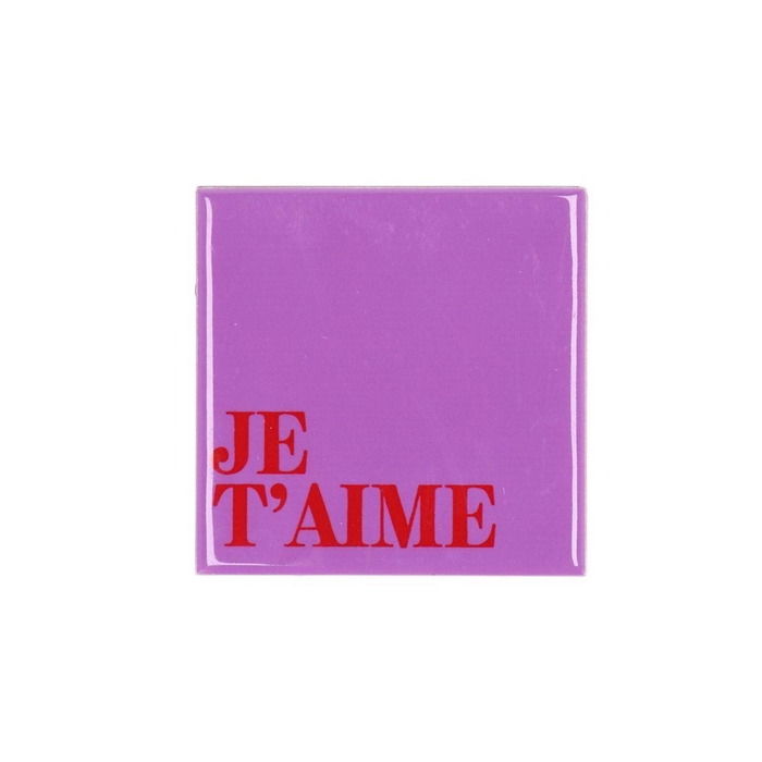 <h4>Tile Je Táime Purple 10x10x1cm</h4>