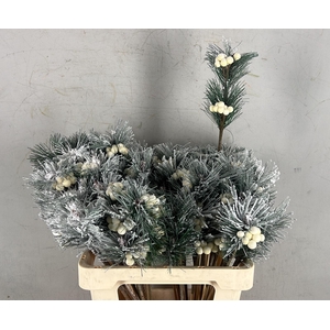 Stick Berries White/Pinus+Snow