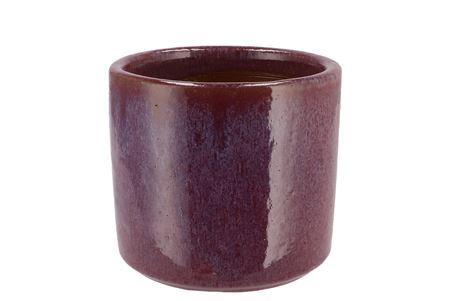 <h4>Javea Cilinder Pot Glazed Pink 15x14cm</h4>