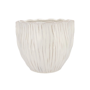 Lima White Pot Round 29x29x25cm
