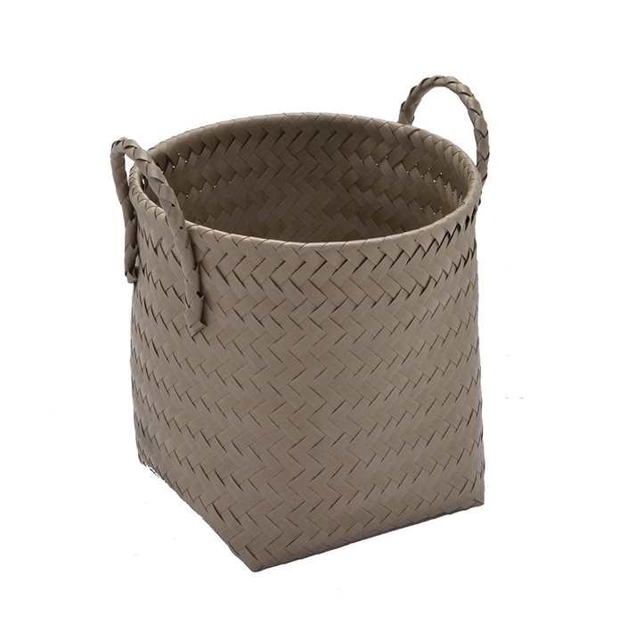 <h4>CESTA DECORATIVA REDONDA M MARROM 636-060</h4>