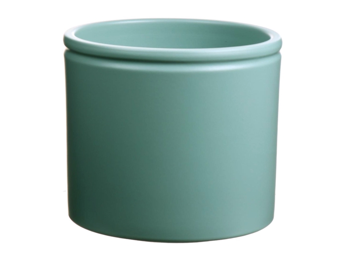 <h4>DF03-883631700 - Pot Lucca1 d19.4xh17.6 green surf matt</h4>