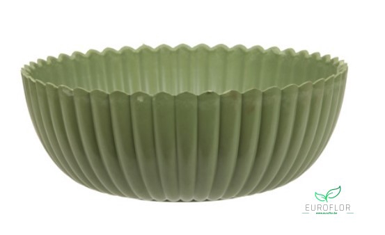 MELAMINE BOWL GREEN D20X7,5