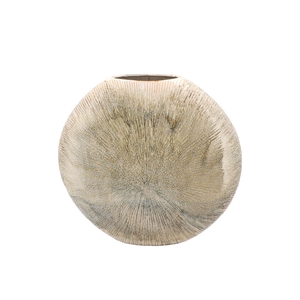 Jada Green Oval Vase Active Glaze 31x9cm