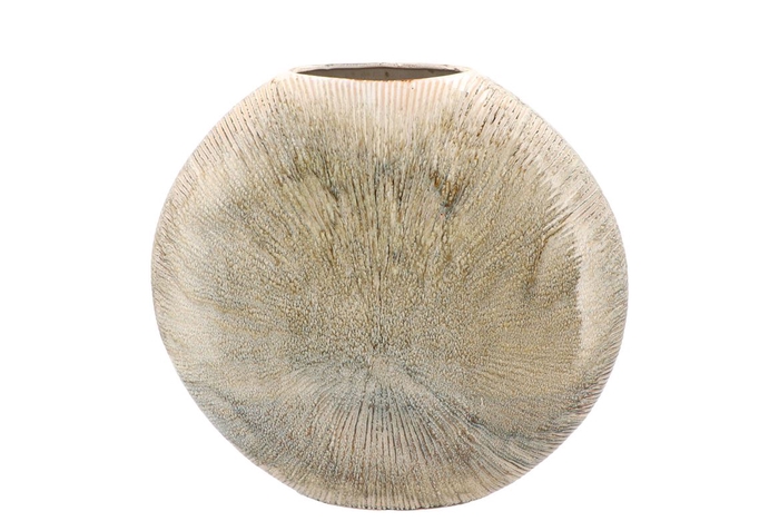 Jada Green Oval Vase Active Glaze 31x9cm