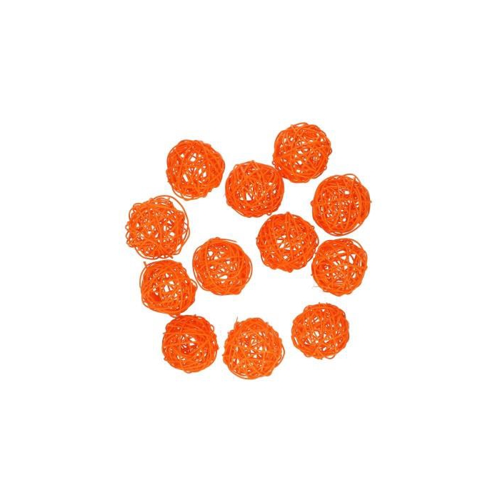 <h4>Decoratie Rattan bal 6cm x12</h4>