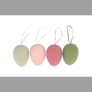 Easter Flock Summer Blush Egg Hanger Ass 9x9x13cm