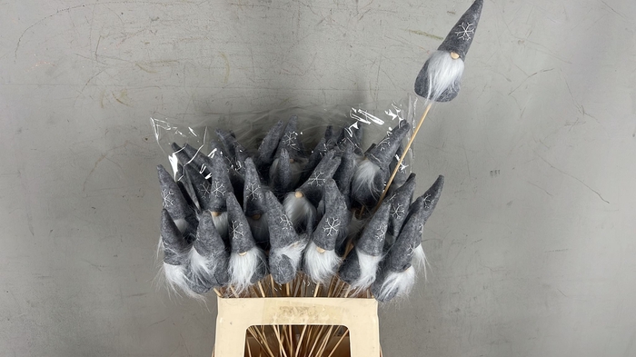 <h4>Stick Gnome 12cm Grey</h4>