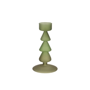 Nova Green Candle Holder Tricolor 9x9x17cm