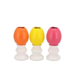 Easter Egg Trophy Dutch Orange Mix Vase Ass 6x6x11cm Nm