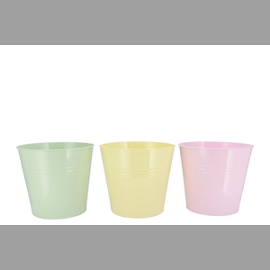 Zinc Dreamy Pastel Mix Bucket Basic Ass 19x18x15cm