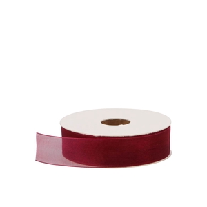 Lint Organza 25 Bordeaux 50mx7mm