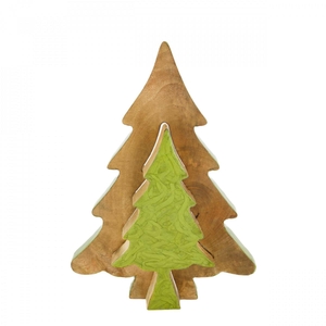 Kerst Hout boom 23*2.5*31cm
