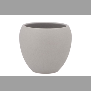 Vinci Matt Grey Flower Pot 17x15cm