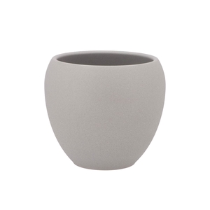 Vinci Matt Grey Flower Pot 17x15cm