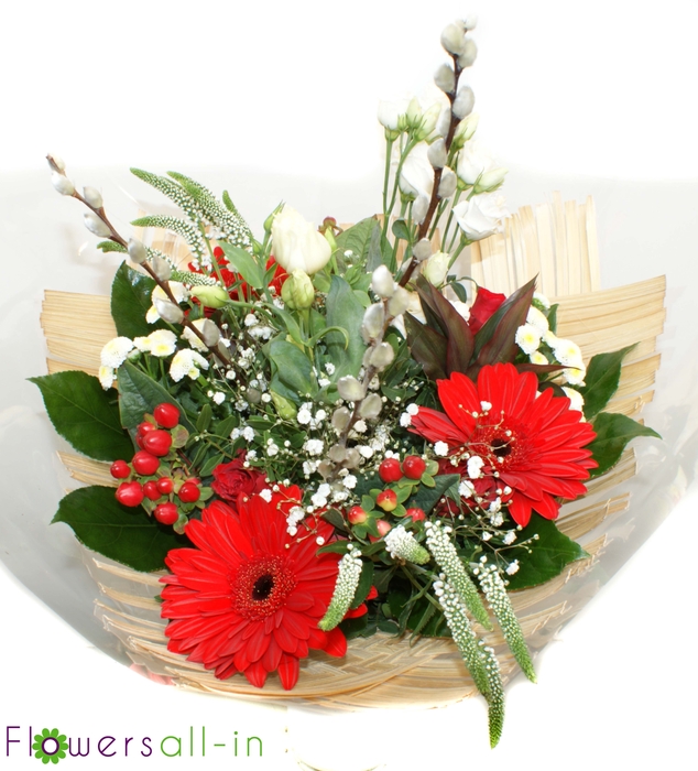 <h4>Boeket bamboo rood</h4>