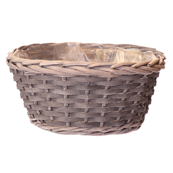 <h4>Basket Wellton d26xh13 grey wood chip</h4>