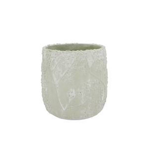Alaska Gypsy Green Whitewash Pot 16x16x15cm