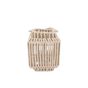 Cruz Sand Lantern Square Rope 13x19x24cm