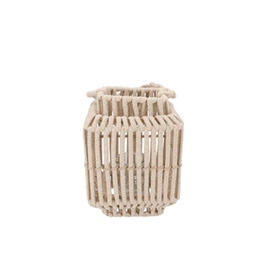 Cruz Sand Lantern Square Rope 13x19x24cm