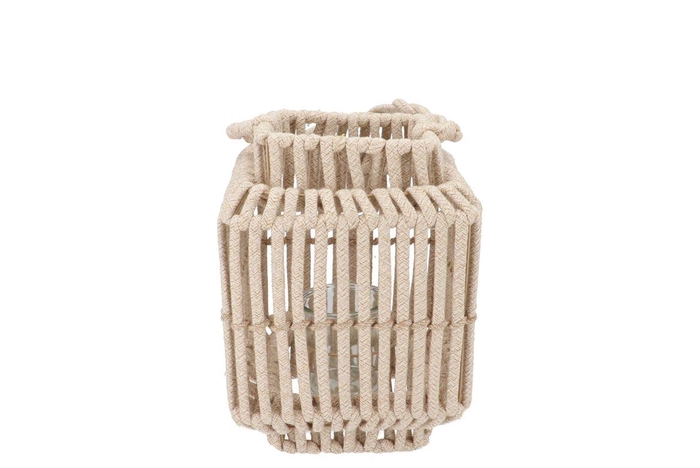 <h4>Cruz Sand Lantern Square Rope 13x19x24cm</h4>