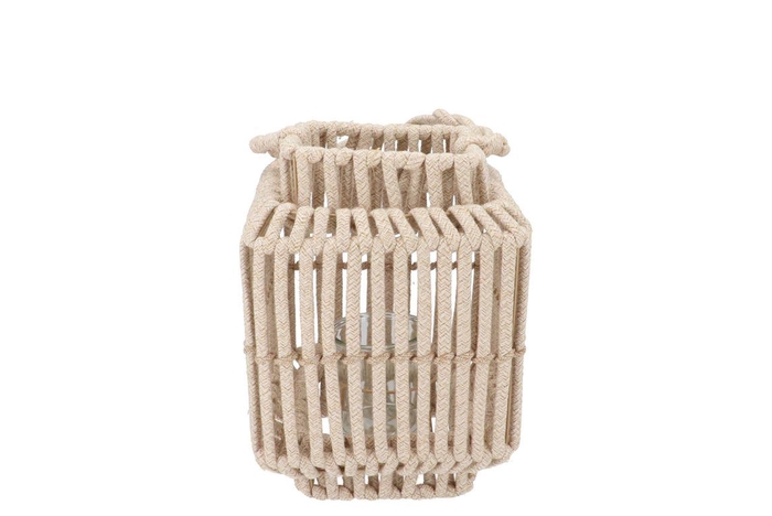 <h4>Cruz Sand Lantern Square Rope 13x19x24cm</h4>