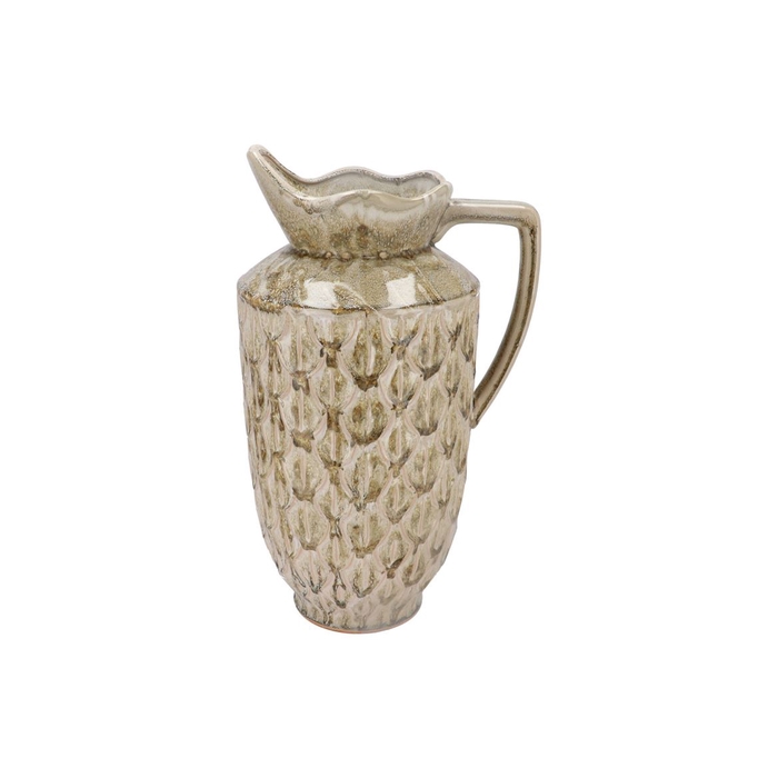 <h4>Inga Boa Green Vase Active Glaze 28x23x46cm</h4>