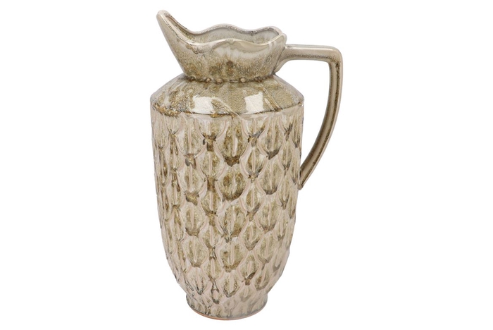 <h4>Inga Boa Green Vase Active Glaze 28x23x46cm</h4>