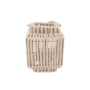Cruz Sand Lantern Square Rope 17x25x34cm